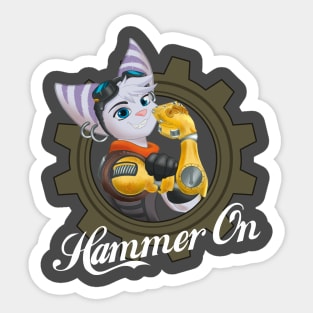 Rivet - Hammer On Sticker